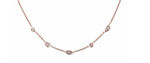 Load image into Gallery viewer, 5 Diamond Shapes Spaced Out Choker - Millo Jewelry
