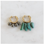 Load image into Gallery viewer, Mismatched Mineral and Metal Earrings BO-3 - Millo Jewelry