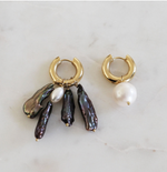 Load image into Gallery viewer, Mismatched Pearl and Stones Earrings BO-27 - Millo Jewelry
