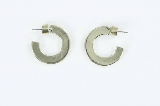 Small Flat Hoops - Millo Jewelry