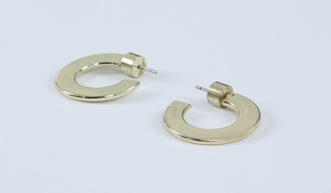 Small Flat Hoops - Millo Jewelry