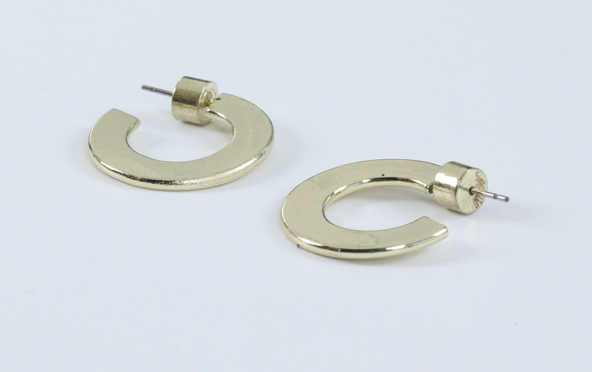 Small Flat Hoops - Millo Jewelry