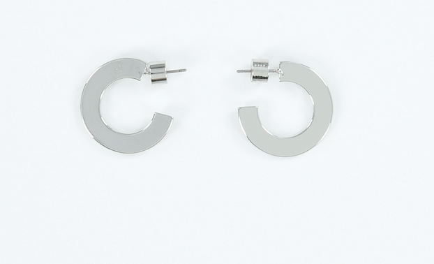 Small Flat Hoops - Millo Jewelry
