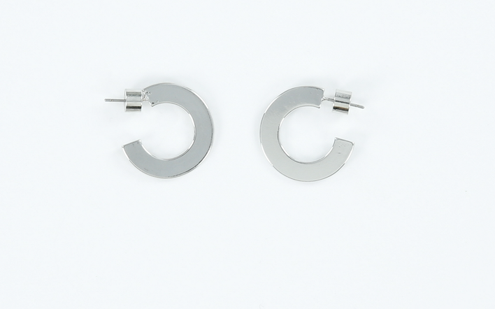 Small Flat Hoops - Millo Jewelry
