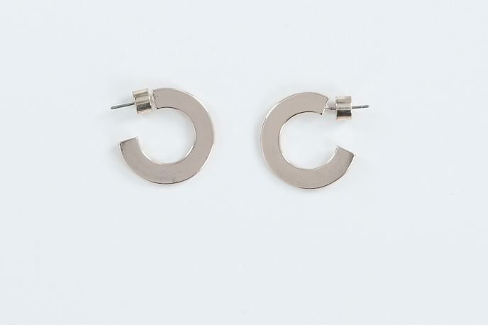 Small Flat Hoops - Millo Jewelry