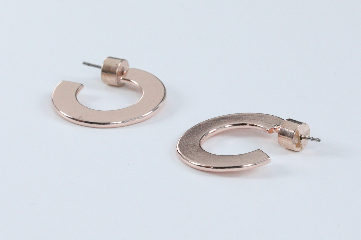 Small Flat Hoops - Millo Jewelry