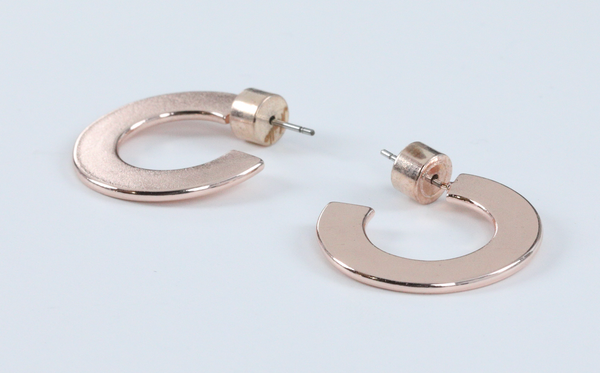Small Flat Hoops - Millo Jewelry