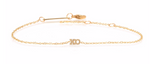 Load image into Gallery viewer, 14kt Gold Itty Bitty XO Bracelet - Millo Jewelry