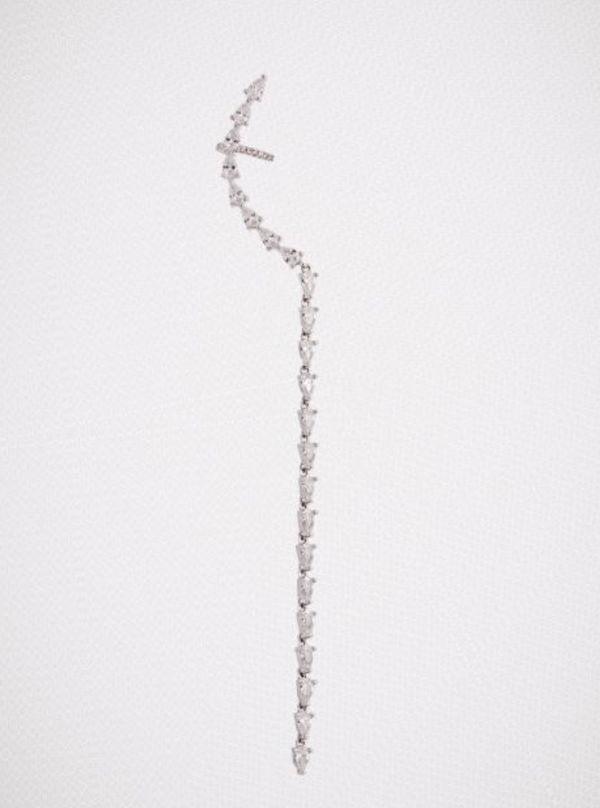 Long Crystal Drop Crawler - Millo Jewelry