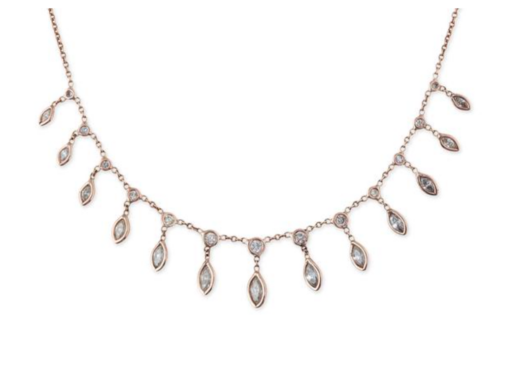 Diamond Marquise Shaker Necklace - Millo Jewelry