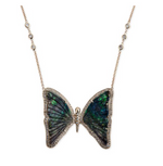 Load image into Gallery viewer, opal butterfly necklace