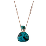 Load image into Gallery viewer, TURQUOISE TRIANGLE POTION BOTTLE NECKLACE - Millo Jewelry
