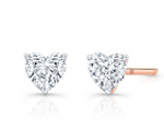Load image into Gallery viewer, Floating Heart Cut Diamond Stud - Millo Jewelry

