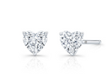 Load image into Gallery viewer, Floating Heart Cut Diamond Stud - Millo Jewelry
