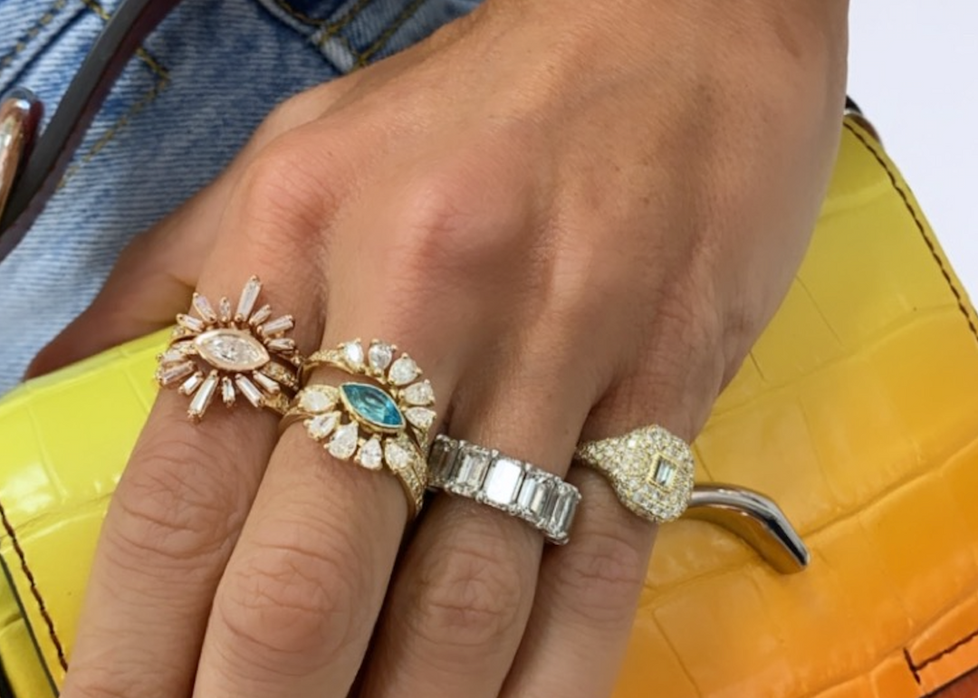PAVE MARQUISE DIAMOND RING - Millo Jewelry