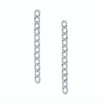 Load image into Gallery viewer, Long Diamond Chain Link Earrings - Millo Jewelry
