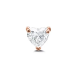 Load image into Gallery viewer, Floating Diamond Heart Stud - Millo Jewelry
