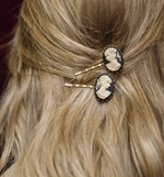 Load image into Gallery viewer, GIULIA CAMEO BOBBY PINS - Millo Jewelry
