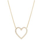 Load image into Gallery viewer, 14K Gold Open Heart Necklace - Millo Jewelry
