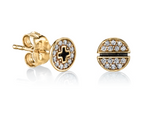 Load image into Gallery viewer, Small Pave Screw Studs - Millo Jewelry