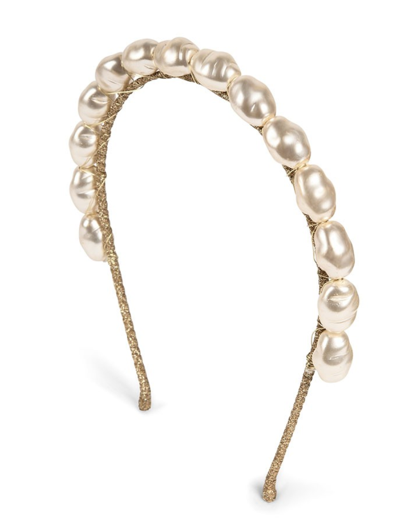 Kingsley Headband Gold Pearl - Millo Jewelry