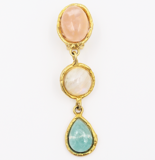 Dangle Cascade 3 Stone Earring - Millo Jewelry