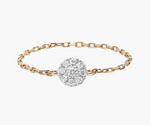 Load image into Gallery viewer, Gold and Diamond Target Chain Ring - Millo Jewelry
