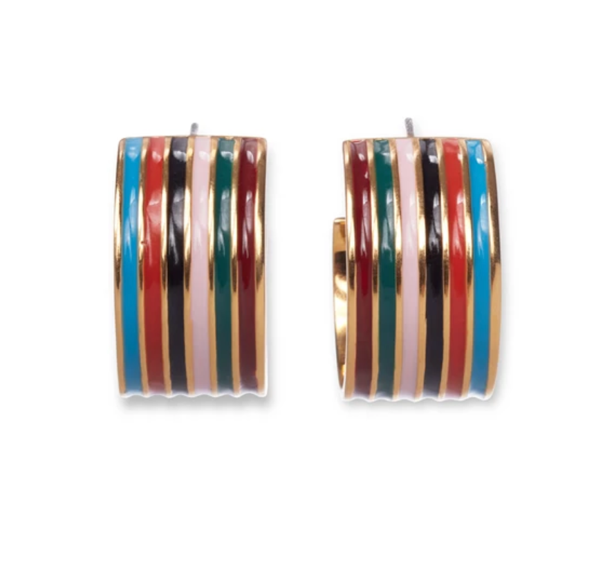 Margot Hoops in Rainbow - Millo Jewelry
