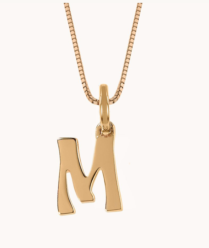 Marlo Laz Letter Charm Necklace, Q /
