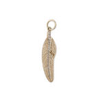 Load image into Gallery viewer, Gold Feather Charm - Millo Jewelry
