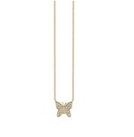 Load image into Gallery viewer, MINI GOLD &amp; DIAMOND BUTTERFLY NECKLACE - Millo Jewelry
