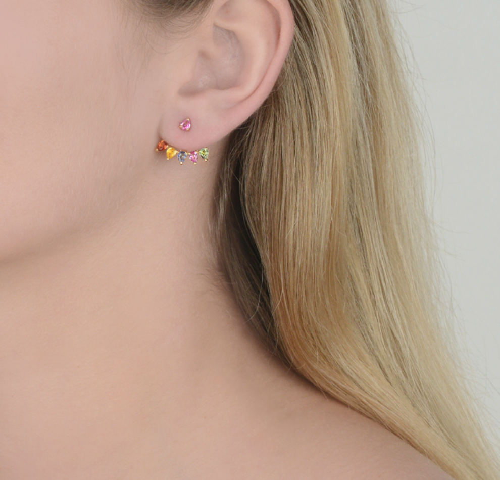 Pink Sapphire Studs - Millo Jewelry