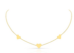 Load image into Gallery viewer, 14K Yellow Gold Triple Floating Heart Necklace - Millo Jewelry
