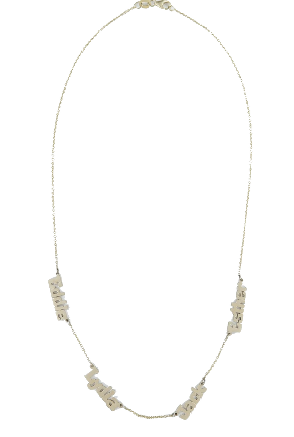 14K Custom Nameplate Necklace - Millo Jewelry