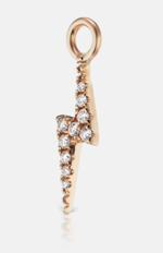 Load image into Gallery viewer, Diamond Lightning Bolt Charm - Millo Jewelry