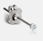 Load image into Gallery viewer, 2.5mm Invisible Set Diamond Earstud - Millo Jewelry
