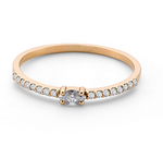 Load image into Gallery viewer, Marquise and White Diamond Pavé Ring - Millo Jewelry