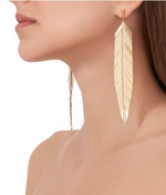 Load image into Gallery viewer, Feather Earrings, Large - Millo Jewelry
