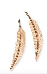Load image into Gallery viewer, Feather Earrings, Medium - Millo Jewelry