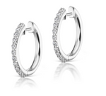 Load image into Gallery viewer, Pave Espionne Hoop (13mm) - Millo Jewelry