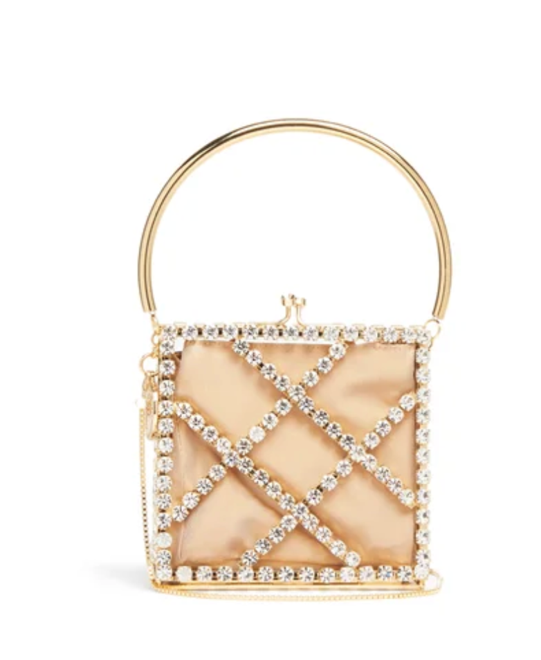 Embellished pouch bag best sale
