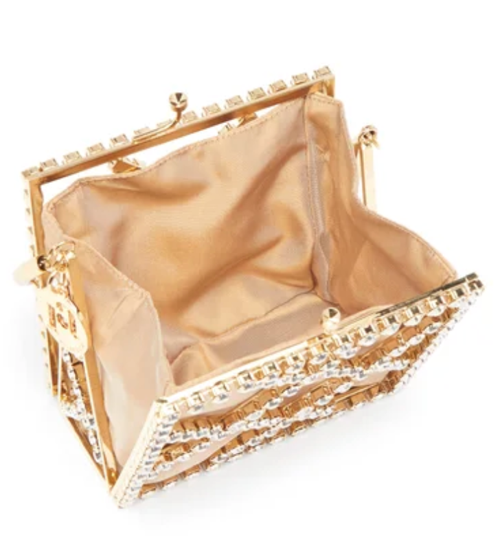 Garofano crystal embellished clutch bag