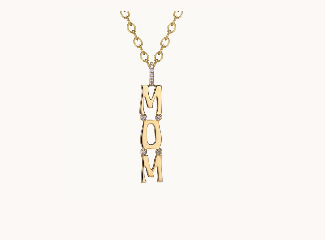 Wordplate Necklace "Mom" - Millo Jewelry