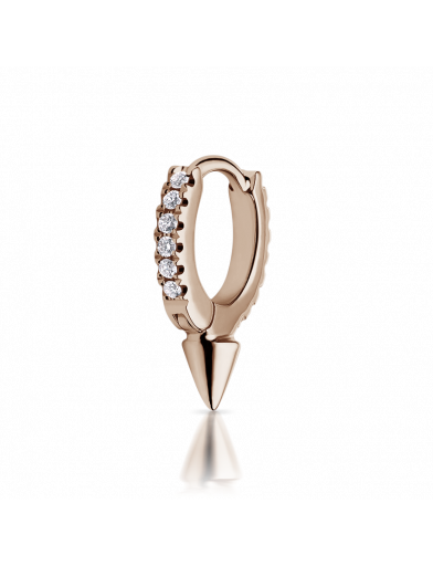 6.5mm Single Short Spike Diamond Eternity Clicker - Millo Jewelry