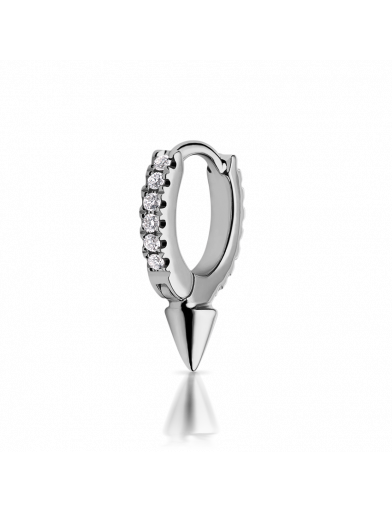 6.5mm Single Short Spike Diamond Eternity Clicker - Millo Jewelry