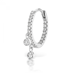 Load image into Gallery viewer, 9.5mm Diamond Eternity with 2 Dangles - Millo Jewelry
