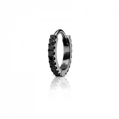 6.5mm Black Diamond Eternity Ring - Millo Jewelry