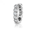 Load image into Gallery viewer, 9.5mm Invisible Set Large Diamond Eternity Clicker - Millo Jewelry
