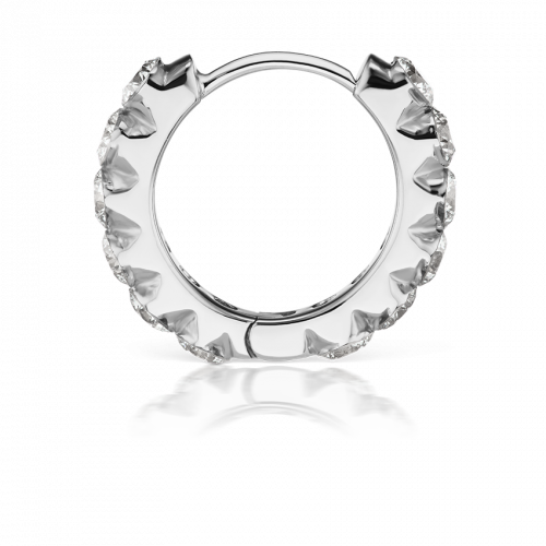 9.5mm Invisible Set Large Diamond Eternity Clicker - Millo Jewelry