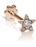Load image into Gallery viewer, 4.5 Diamond Star Threaded Stud - Millo Jewelry
